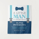 Kleine Babydusche, Navy, Baby Blue Wandteppich (Vorderseite)