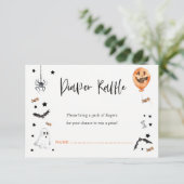 Kleine Babydusche-Windeln-Gewinnkarte Einladung (Stehend Vorderseite)