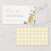 Kleine Babydusche-Windelwaschkarte Platzkarte (Vorne/Hinten)