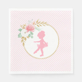 Kleine Ballerina Geburtstagsparty Napkins Serviette