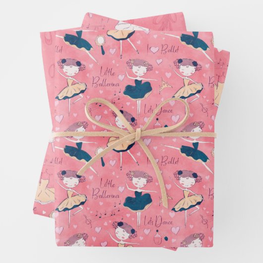 Kleine Ballerina Geschenkpapier Set (Beispiel)
