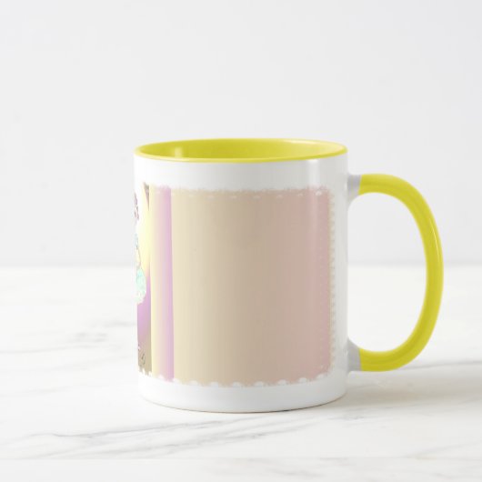 Kleine Ballerina in der grünen Tutu-Tasse Tasse (Rechts)