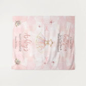 Kleine Ballerina ist auf dem Weg Tutu Babydusche Wandteppich (Vorderseite (Horizontal))