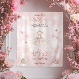 Kleine Ballerina ist auf dem Weg Tutu Babydusche Wandteppich