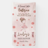 Kleine Ballerina ist unterwegs Tutu Baby Banner (Vertikal)