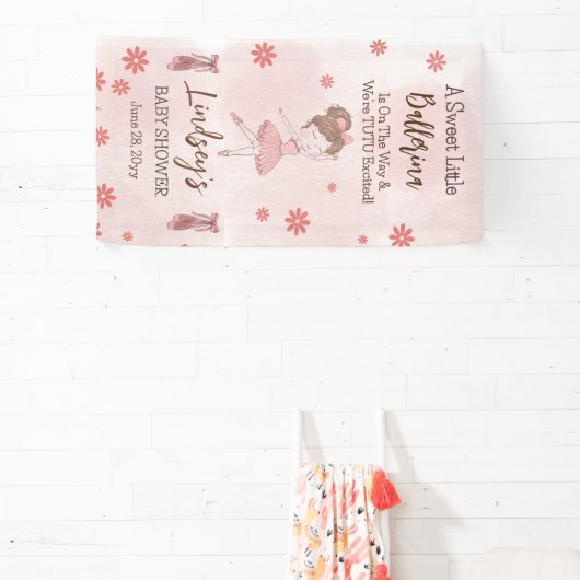 Kleine Ballerina ist unterwegs Tutu Baby Banner (InSitu)