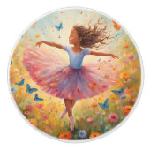 Kleine Ballerina Keramikknauf (Vorderseite)
