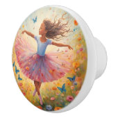 Kleine Ballerina Keramikknauf (Rechts)