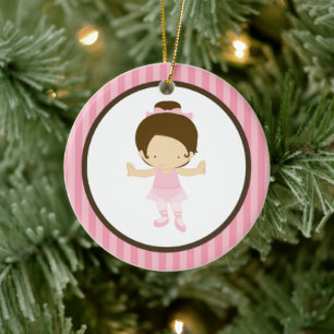 Kleine Ballerina Keramikornament