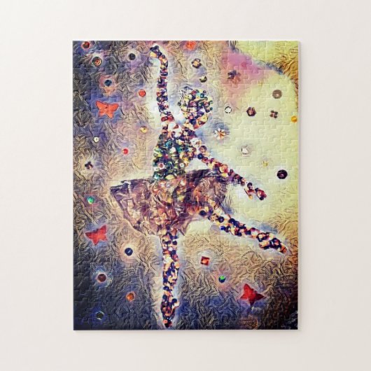 Kleine Ballerina Niedliche Ballettschuhe Puzzle (Vertikal)