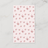 Kleine Ballerina Pink Babyduschbücher für Baby Begleitkarte (Rückseite)