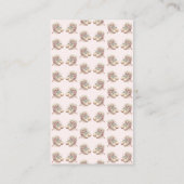 Kleine Ballerina Pink Babydusche Windelwanne Begleitkarte (Rückseite)