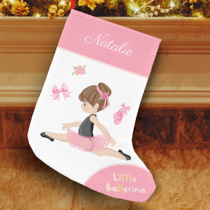 Kleine Ballerina Pink Ballettmädchen Name Kleiner Weihnachtsstrumpf