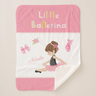 Kleine Ballerina Pink Ballettmädchen Name Sherpadecke