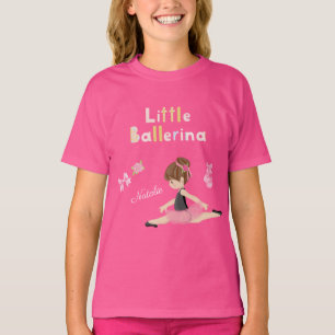 Kleine Ballerina Pink Ballettmädchen T - Shirt