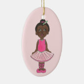 Kleine Ballerina Pink Tutu Toe Shoes Ballett Tanz Keramik Ornament (Rechts)