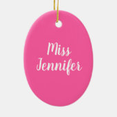 Kleine Ballerina Pink Tutu Toe Shoes Ballett Tanz Keramik Ornament (Hinten)