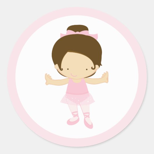 Kleine Ballerina Stickers (Vorderseite)