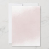 Kleine Ballerina Watercolor Girl Babydusche Einladung (Rückseite)