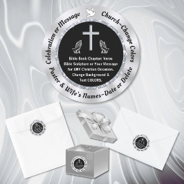 Kleine BARE VERSE Stickers, FARBEN ändern, GRÖSSEN Runder Aufkleber