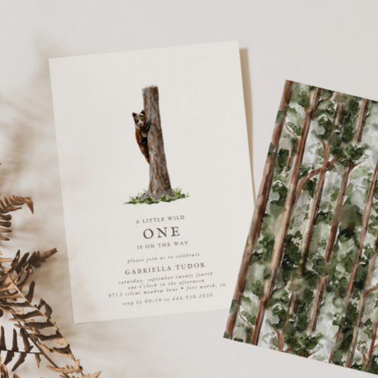 Kleine Bärendusche mit ausgeklügeltem Wildwald Einladung