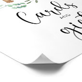 Kleine Bärenkarten und Geschenke Babydusche Poster (Ecke)