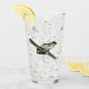 Kleine Baum Frosch Ölfarbe, Bier Glas