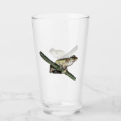 Kleine Baum Frosch Ölfarbe, Bier Glas (Vorderseite)