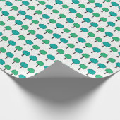 Kleine Bäume und ein verstecktes Affenbrot Geschenkpapier (Ecke)