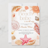 Kleine Beachvolleyball-Dusche Einladung (Vorderseite)