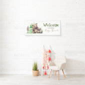 Kleine Bear Baby Dusche Willkommen Banner (Insitu)