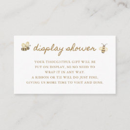 Kleine Bee Baby Duschdusche Begleitkarte