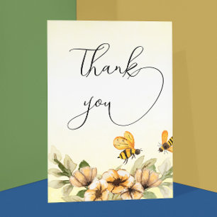 Kleine Bee Baby Dusche Danke Karte