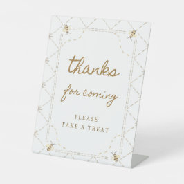 Kleine Bee Baby Dusche Vielen Dank für Ihr Interes Sockelschild