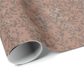 Kleine Beeren, Mocha mousse Farbe Geschenkpapier (Rolleneckpunkt)