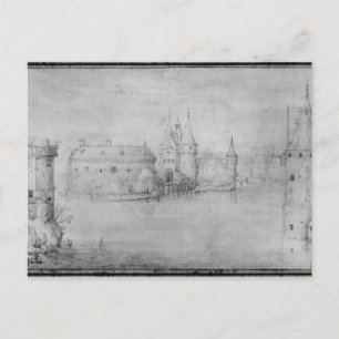 Kleine befestigte Insel, Amsterdam, 1562 Postkarte