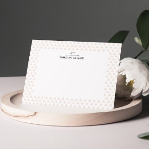 Kleine beige Dreiecke Personalisierte Mitteilungsk Mitteilungskarte
