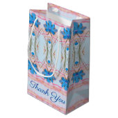 Kleine beliebige Occasion Designer Vielen Dank Ges Kleine Geschenktüte (Rückseite Schrägansicht)