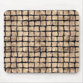 Kleine bemalte Quadrate in Rose gold und schwarz Mousepad (Vorne)