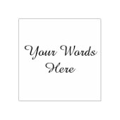 Kleine benutzerdefinierte Wörter mit elegantem Sch Gummistempel (Prägung)