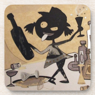 kleine betrunkene Untersetzer