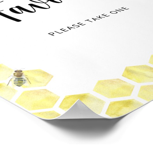 kleine Biene ist auf dem Weg \ Favors Poster (Ecke)