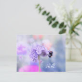 Kleine Biene Postkarte (Stehend Vorderseite)