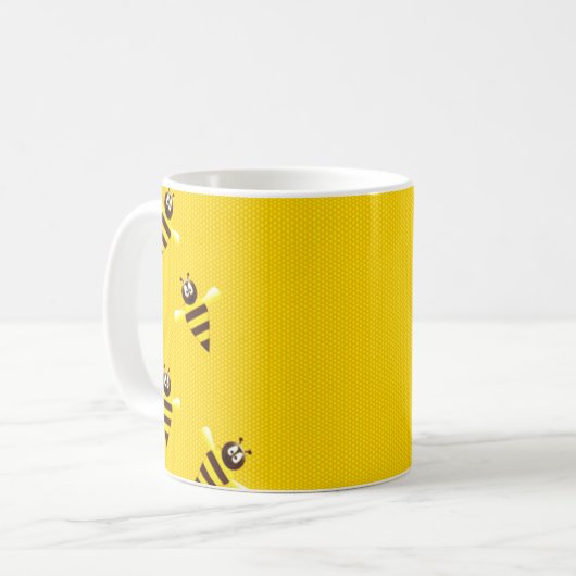 Kleine Bienen Kaffeetasse (Vorderseite Links)