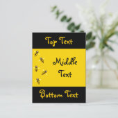 Kleine Bienen Postkarte (Stehend Vorderseite)