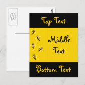 Kleine Bienen Postkarte (Vorne/Hinten)