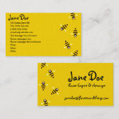 Kleine Bienen-themenorientierte Visitenkarten Visitenkarte (Vorne/Hinten)