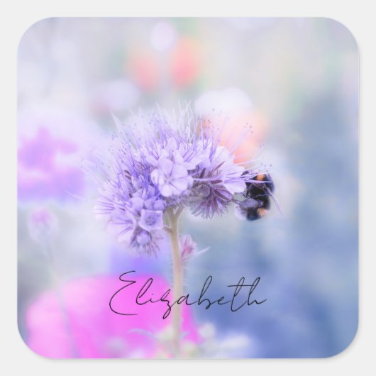 Kleine Bienenaufkleber Quadratischer Aufkleber (Vorderseite)