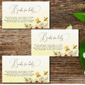 Kleine Bienenbücher für Babydusche Begleitkarte