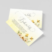 Kleine Bienenbücher für Babydusche Begleitkarte